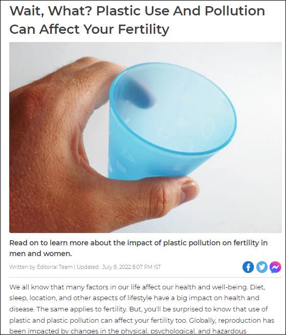 Wait, What? Plastic Use And Pollution Can Affect Your Fertility