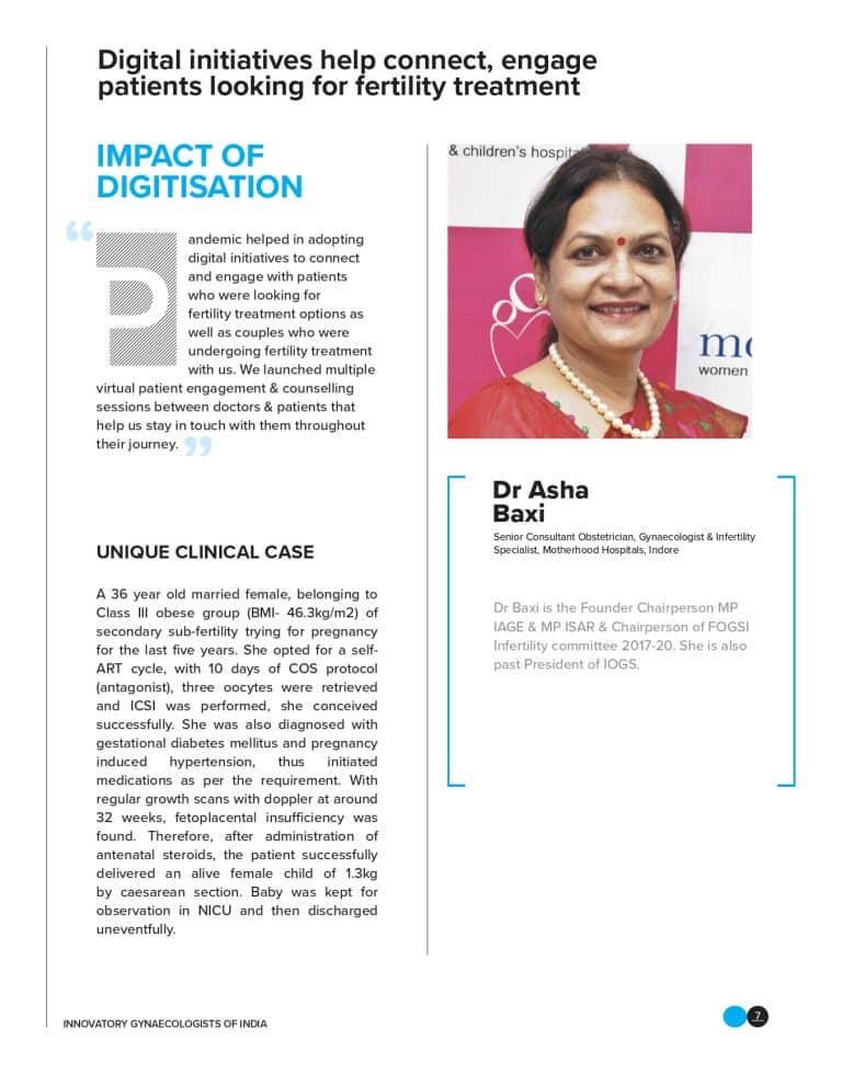 ET Healthworld: Innovatory gynecologists of India