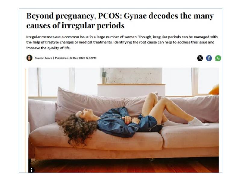 Beyond pregnancy, PCOS: Gynae decodes the many causes of irregular periods