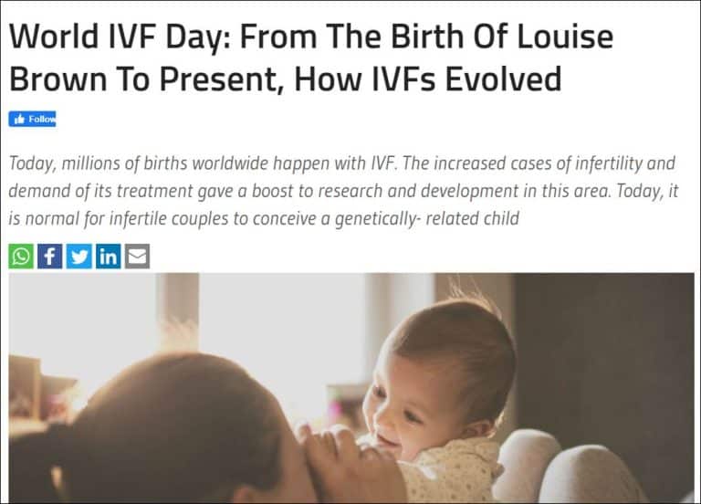 World IVF Day: From The Birth Of Louise Brown To Present, How IVFs Evolved