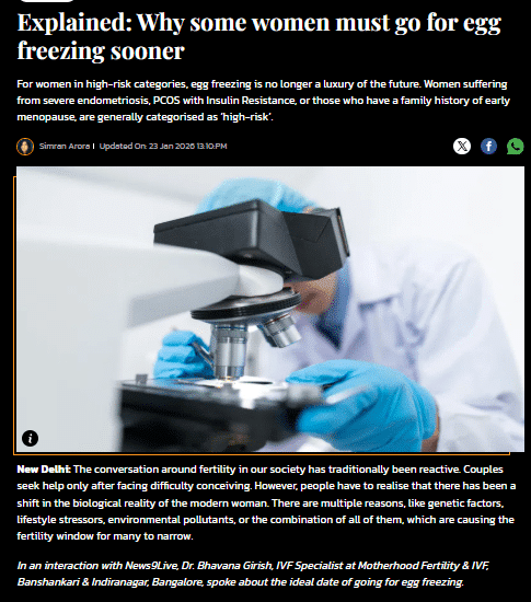 Explained: Why some women must go for egg freezing sooner
