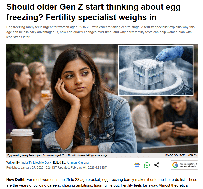 Should older Gen Z start thinking about egg freezing? Fertility specialist weighs in