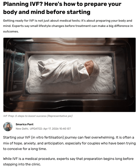 Planning IVF? Experts Share How to Prepare Your Body and Mind for Better Success
