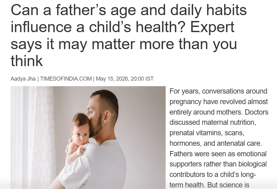 Can a Father’s Age and Lifestyle Affect a Child’s Health? Experts Explain