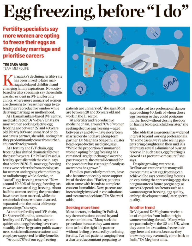 Egg Freezing Before Marriage Gains Interest Among Career-Focused Women