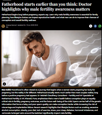 Fatherhood Starts Earlier Than Pregnancy: Why Male Fertility Awareness Matters
