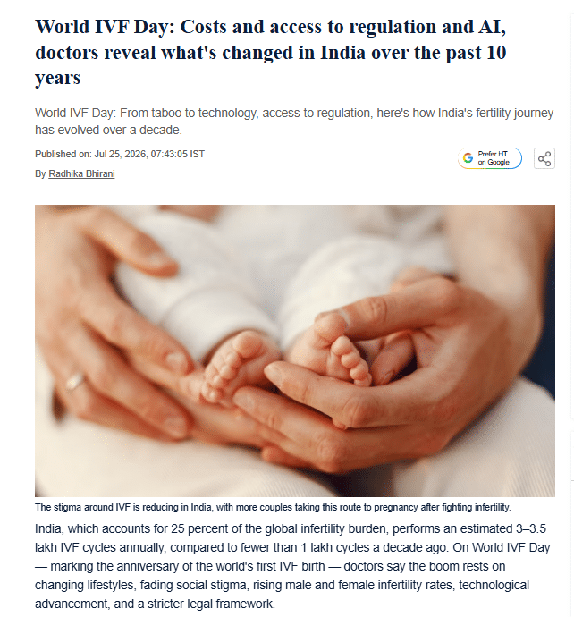 IVF in India: Access, AI and Regulation Shifts